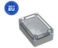 Plastic Enclosure with Clear Lid Universal 105x70x40mm Light Grey ABS / Polycarbonate IP65 / IK07